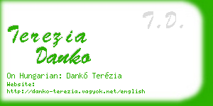 terezia danko business card