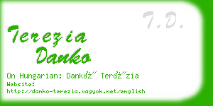 terezia danko business card